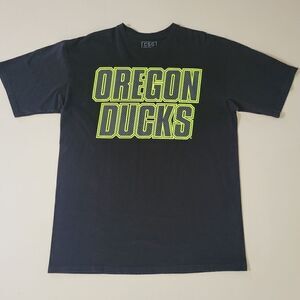 Champs Men's Black Crewneck Oregon Ducks Graphic Short Sleeve Tee